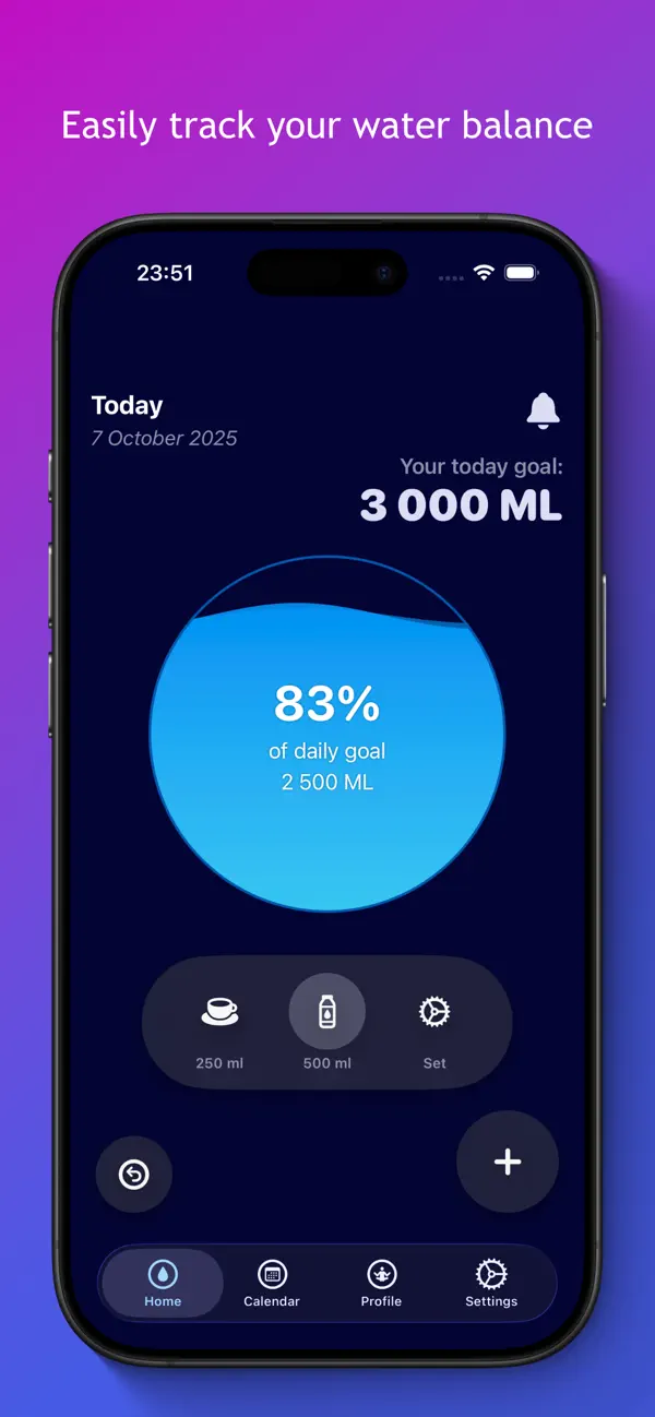 #1. WaterTotter: Water Tracker (iOS) Ved: Pavlo Antoniuk