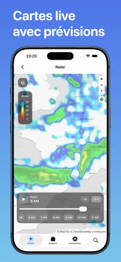 Capture d'écran de Météo Bot: Alertes Et Radar sur iPhone 2