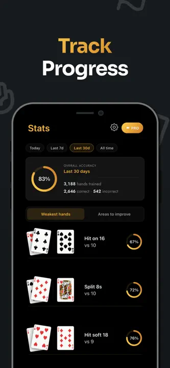 Blackjack Guru - BJ Trainer 21 screenshot 6