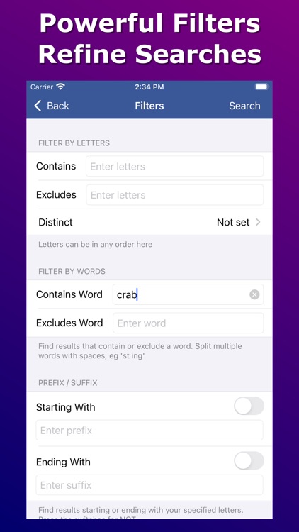 Anagram Solver - Crosswords screenshot-3