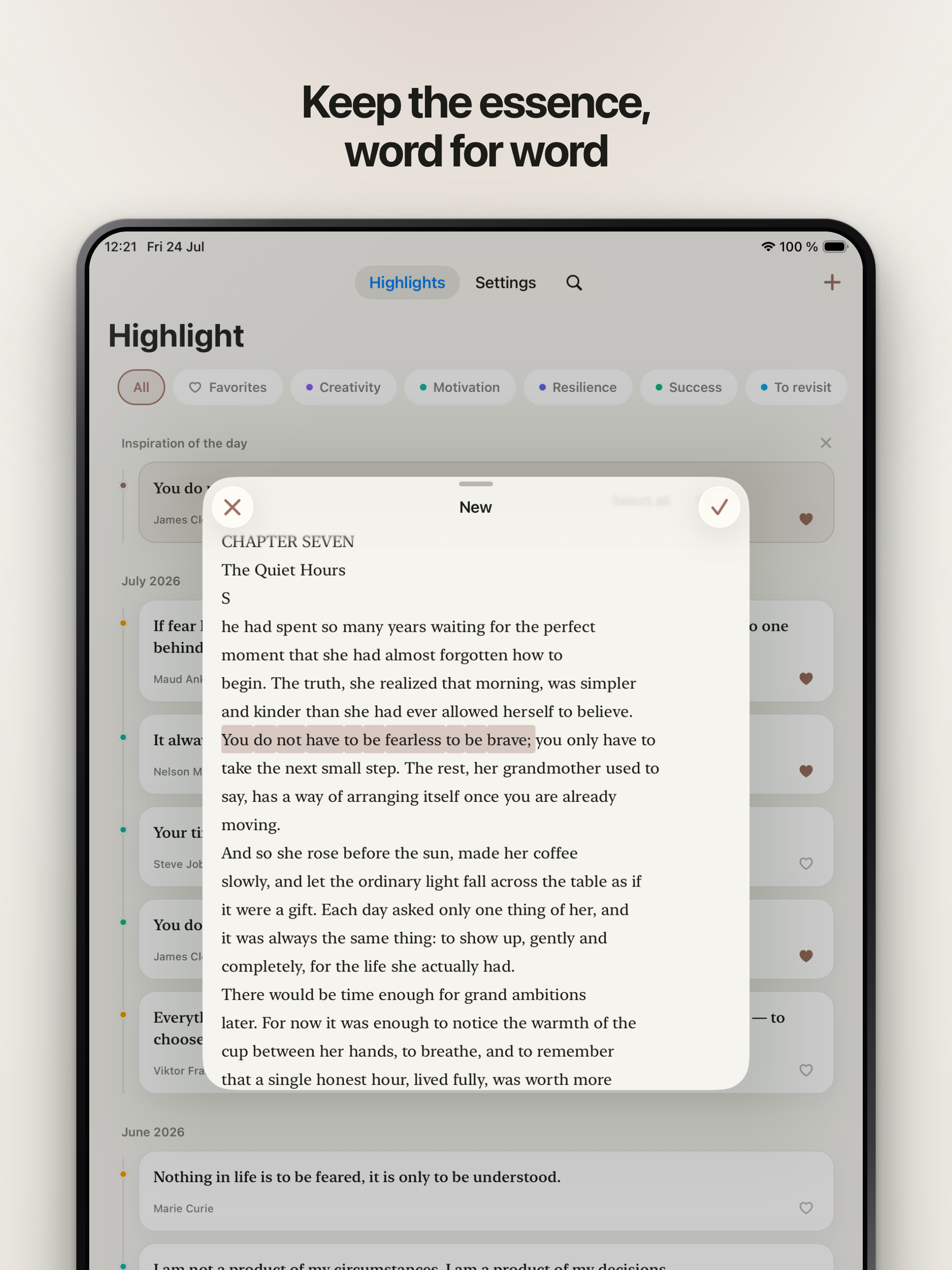 Highlight: Quotes & Ideas screenshot 11