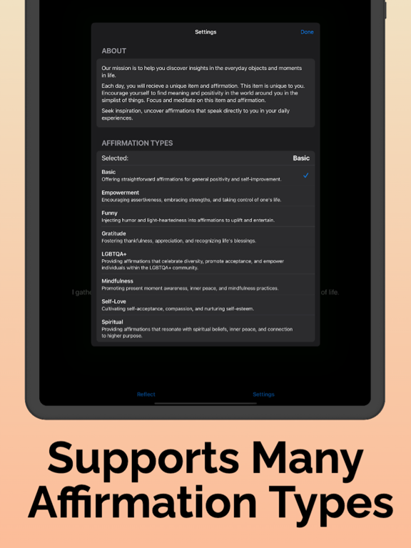 Daily Persona: Today I Am iPad screenshot 3 - Lifestyle app