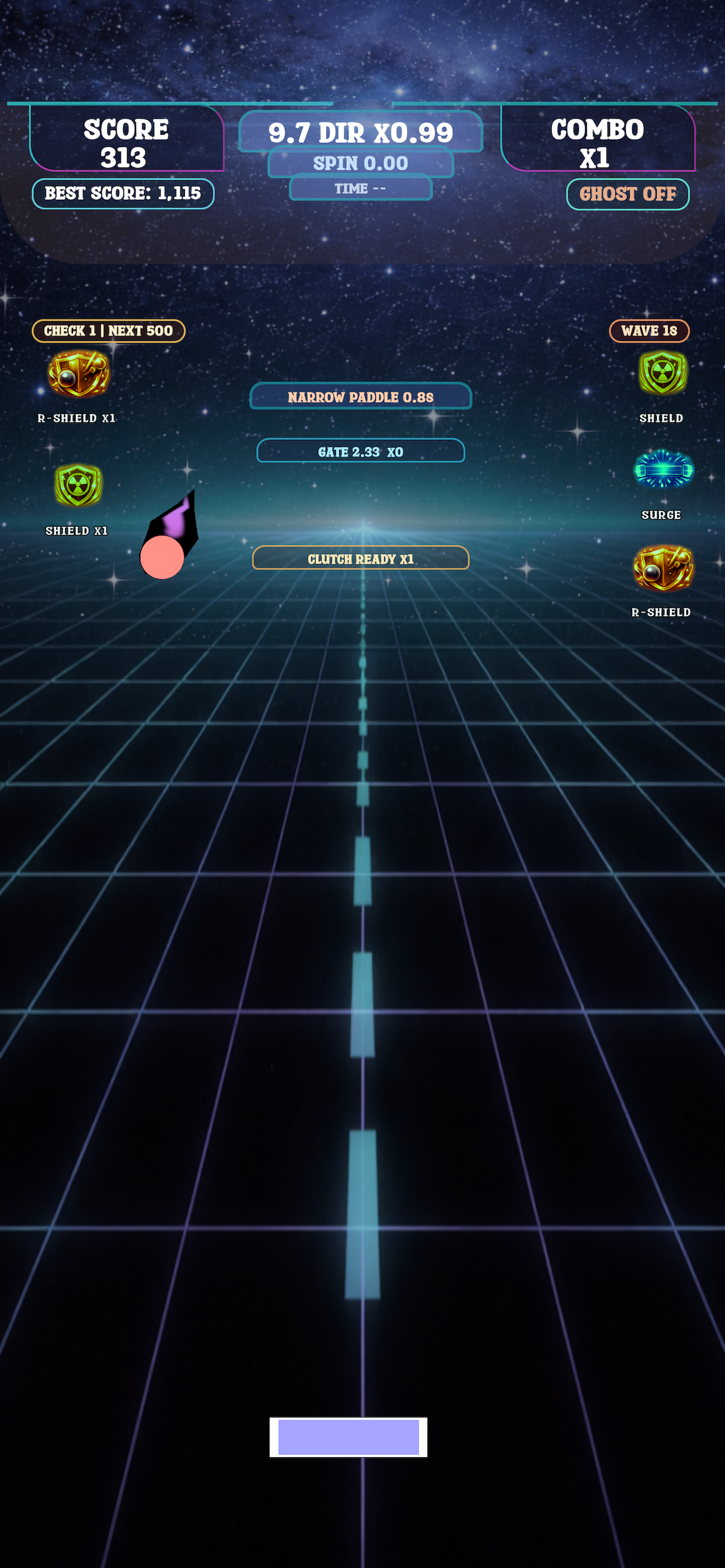 Neon Paddle: Survival Pong screenshot 8