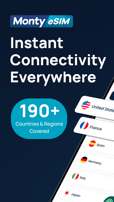 Monty eSIM: Travel Internet Screenshot