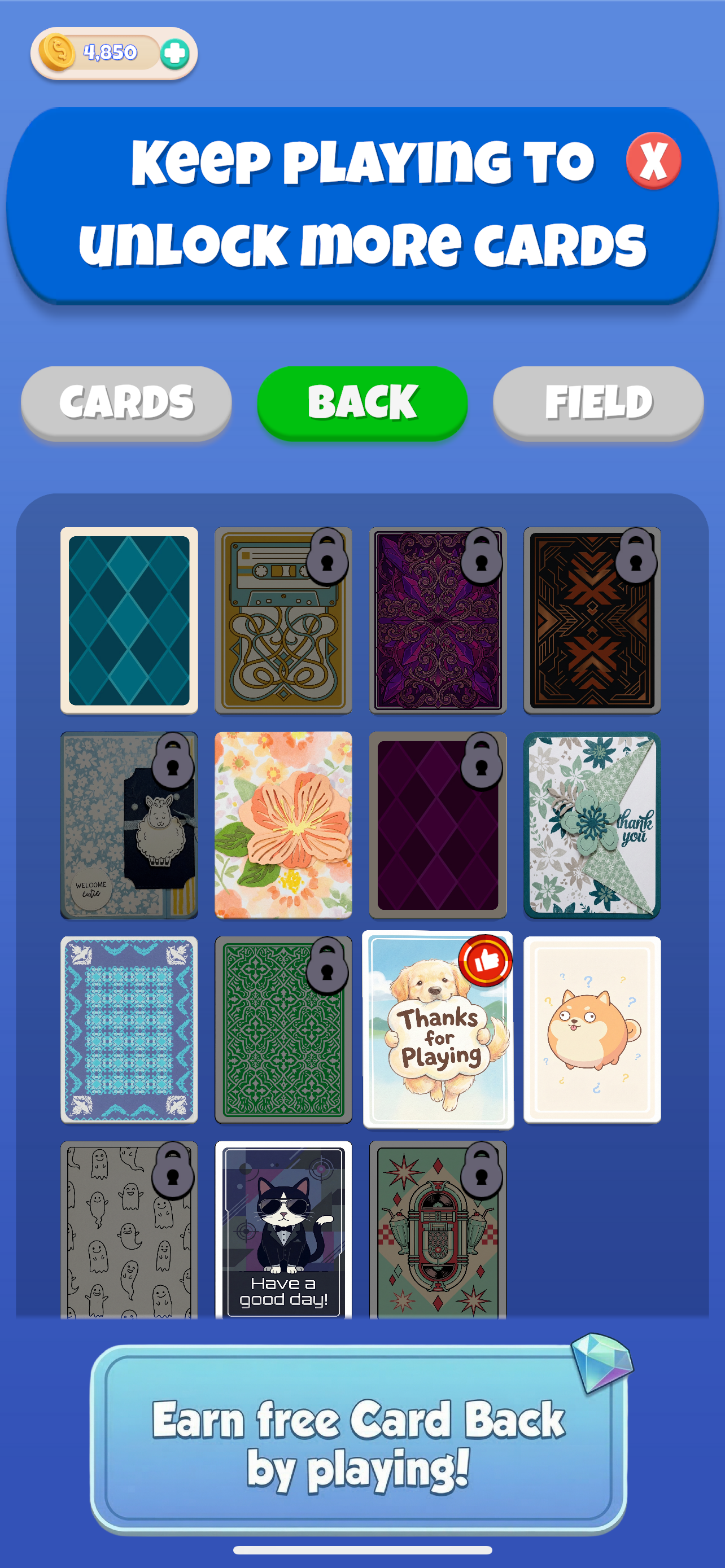 Solitaire Art Words Puzzle