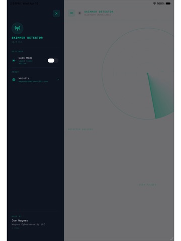 Skimmer Detector iPad screenshot