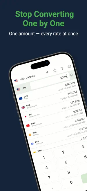 Xrateo: Currency Converter screenshot 1