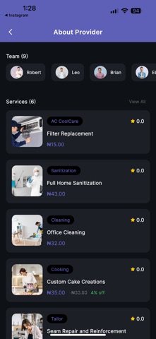 AnyTask: Service screenshot