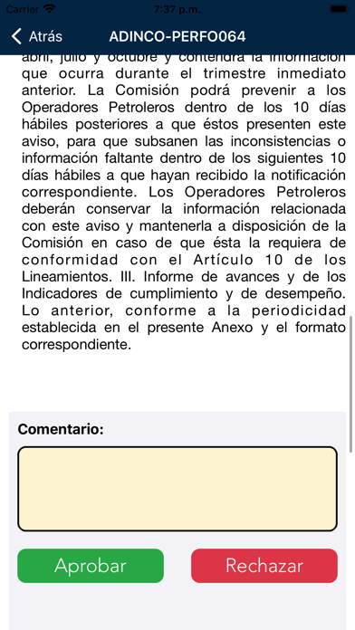 Adinco Compliance Screenshot