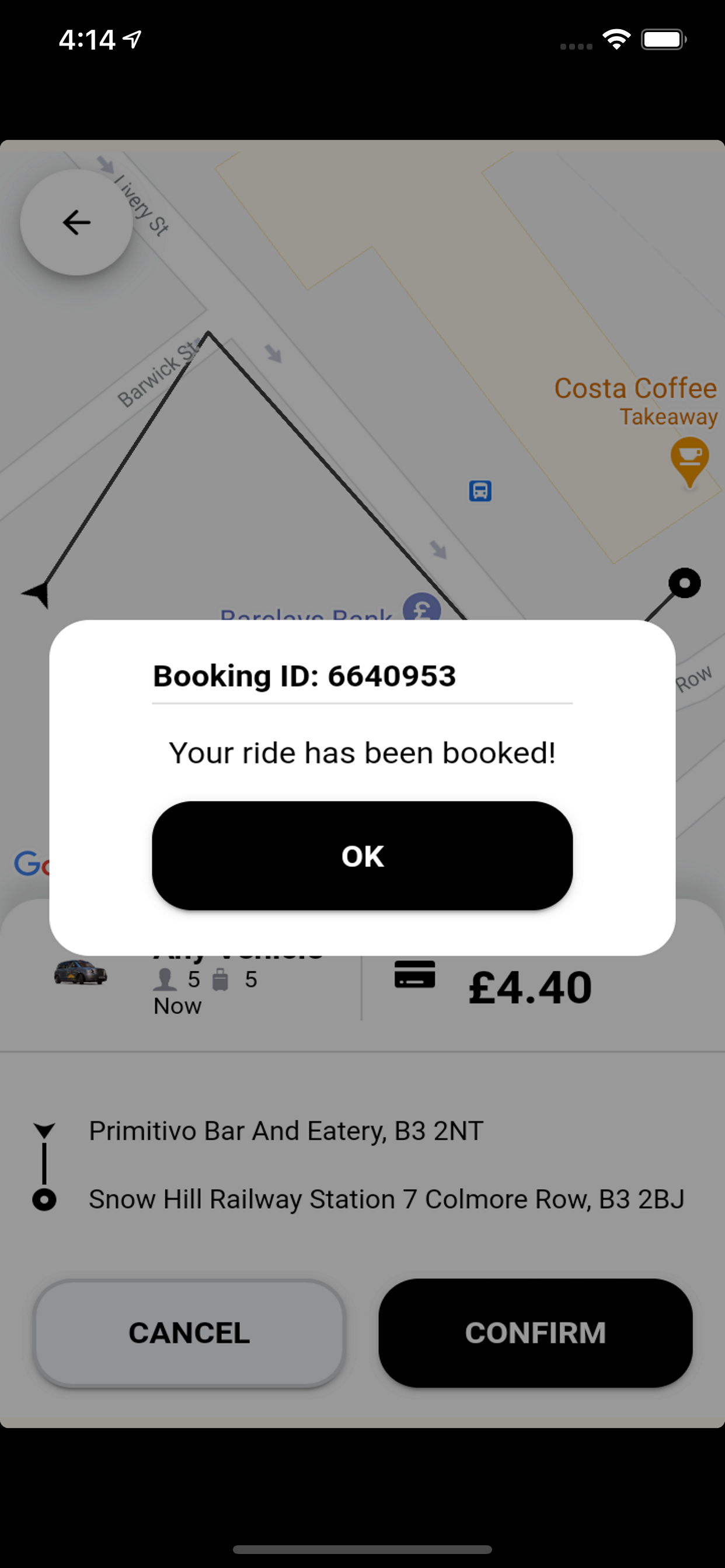 T.O.A Taxis Birmingham