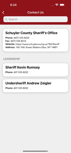 Schuyler County Sheriff NY screenshot 2