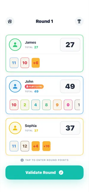 Flip 7 - Score Tracker screenshot 3