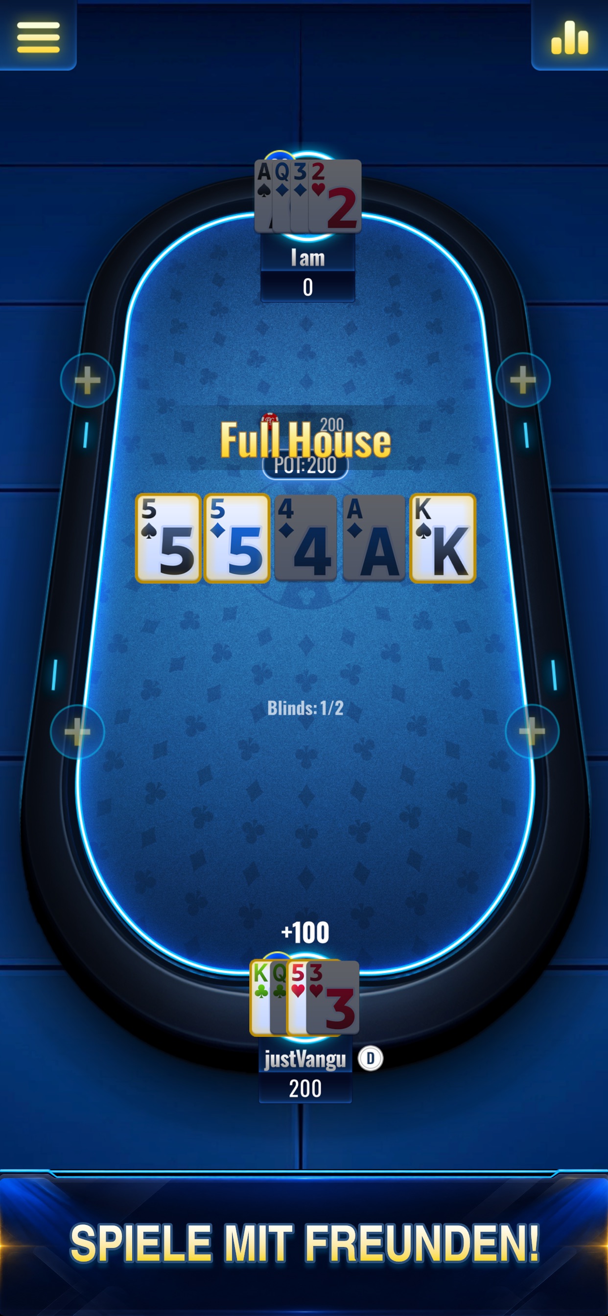 Screenshot 1 of Poker Galaxy: Texas Holdem