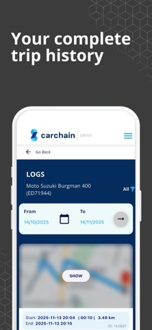 Carchain Drivers iPhone screenshot