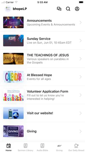 B Hope Church screenshot 1