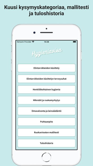 Hygieniavisa Screenshot