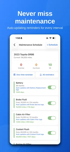 Lugbook: Car Maintenance Log screenshot 4