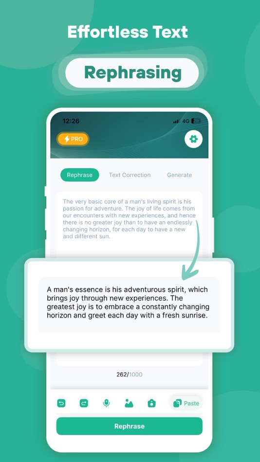 #1. Paraphrase AI : Rewording Tool (iOS) 由: abderrahim marari