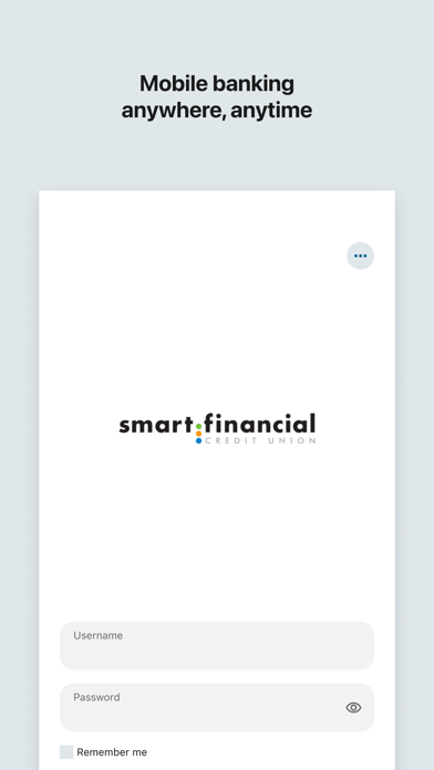 Smart Financial Mobile app screenshot