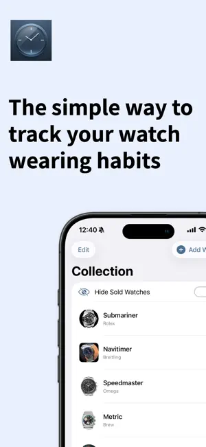 WristTime - Watch Wear Tracker screenshot 1