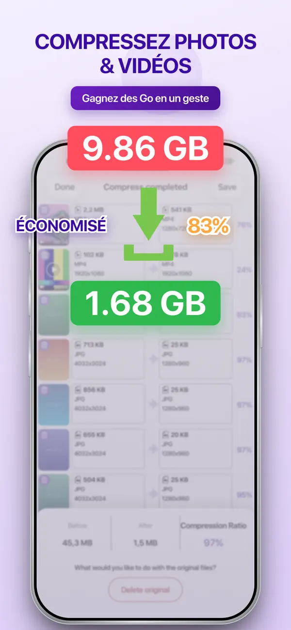 Screenshot #1 pour Video Compressor - Reduce file