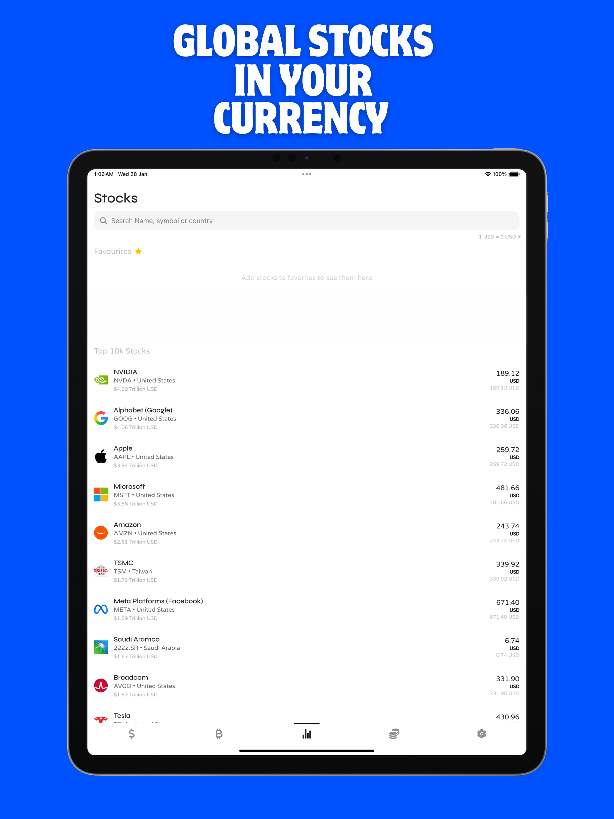 AllRates: FX, Stocks & Crypto