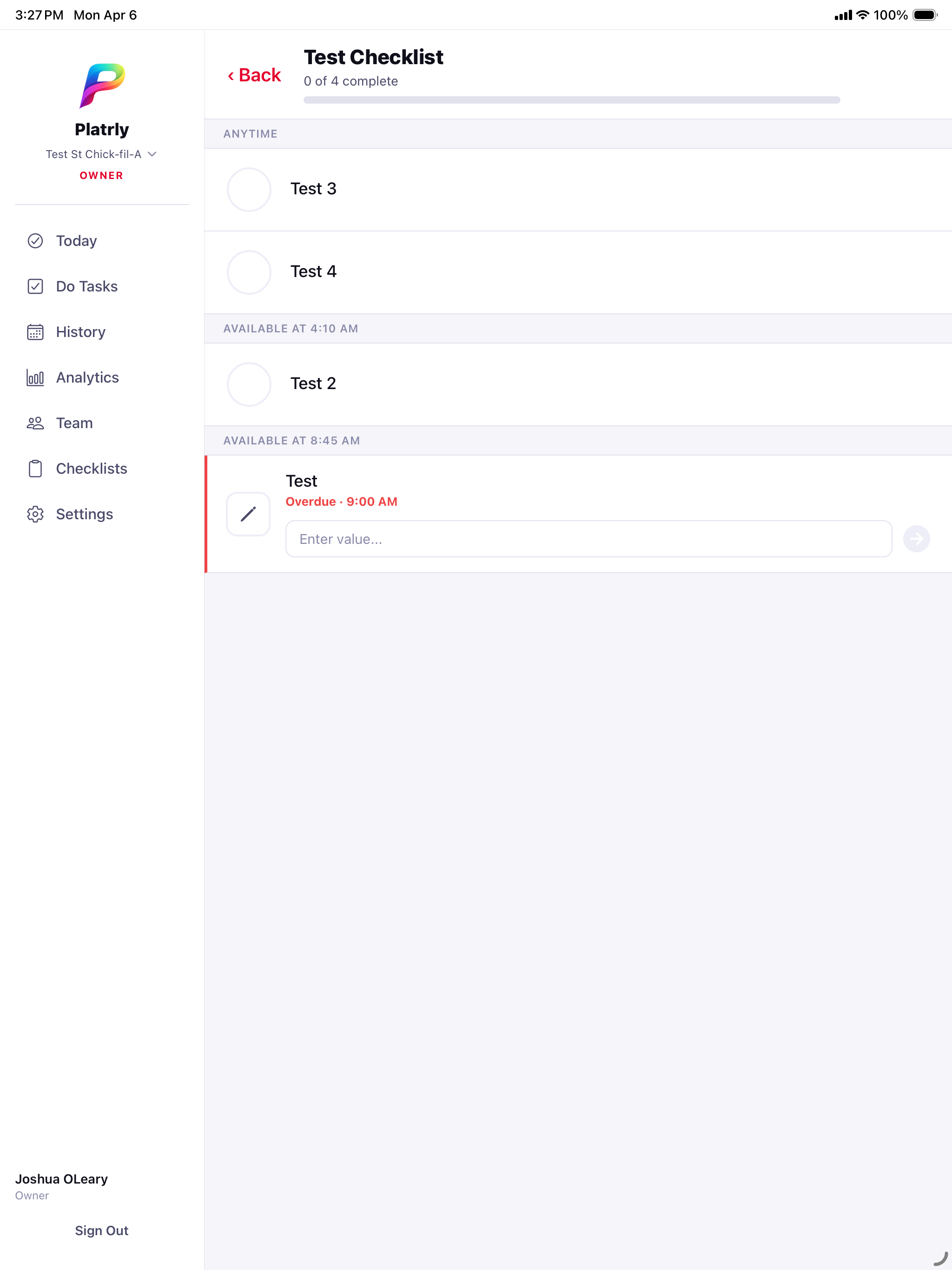 Platrly: Business Checklists screenshot 8