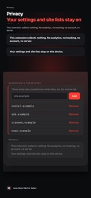 Auto Mute Tab For Safari screenshot