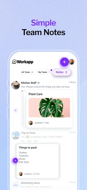 Workapp: Tasks, Chat & Notes screenshot 3