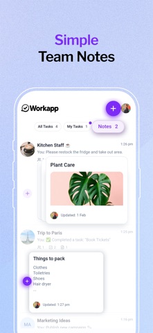Workapp: Tasks, Chat & Notes app screenshot 3