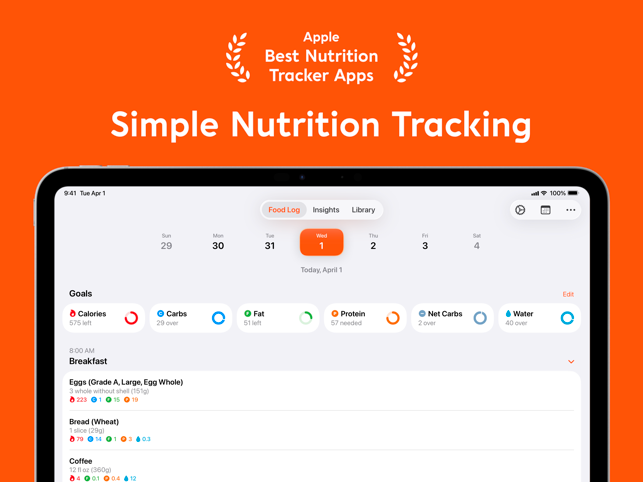 Foodnoms Macro Protein Tracker Screenshot