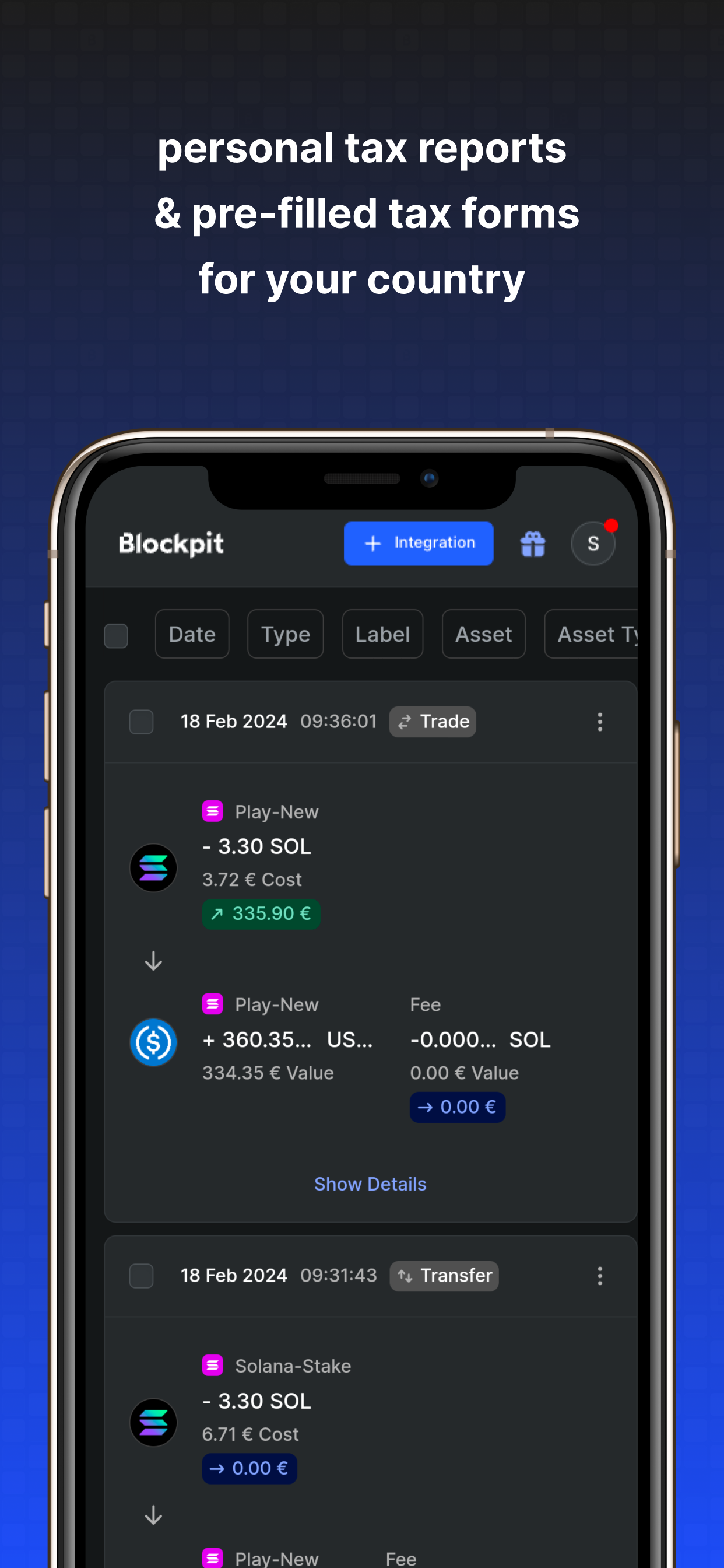Blockpit: Taxes & Portfolio