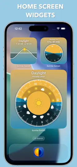 Screenshot von Sunrise Sunset Widget auf dem iPhone 3