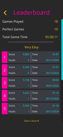 Dark Sudoku iPhone screenshot