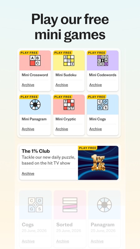 Telegraph Puzzles: Word Games screenshot 1