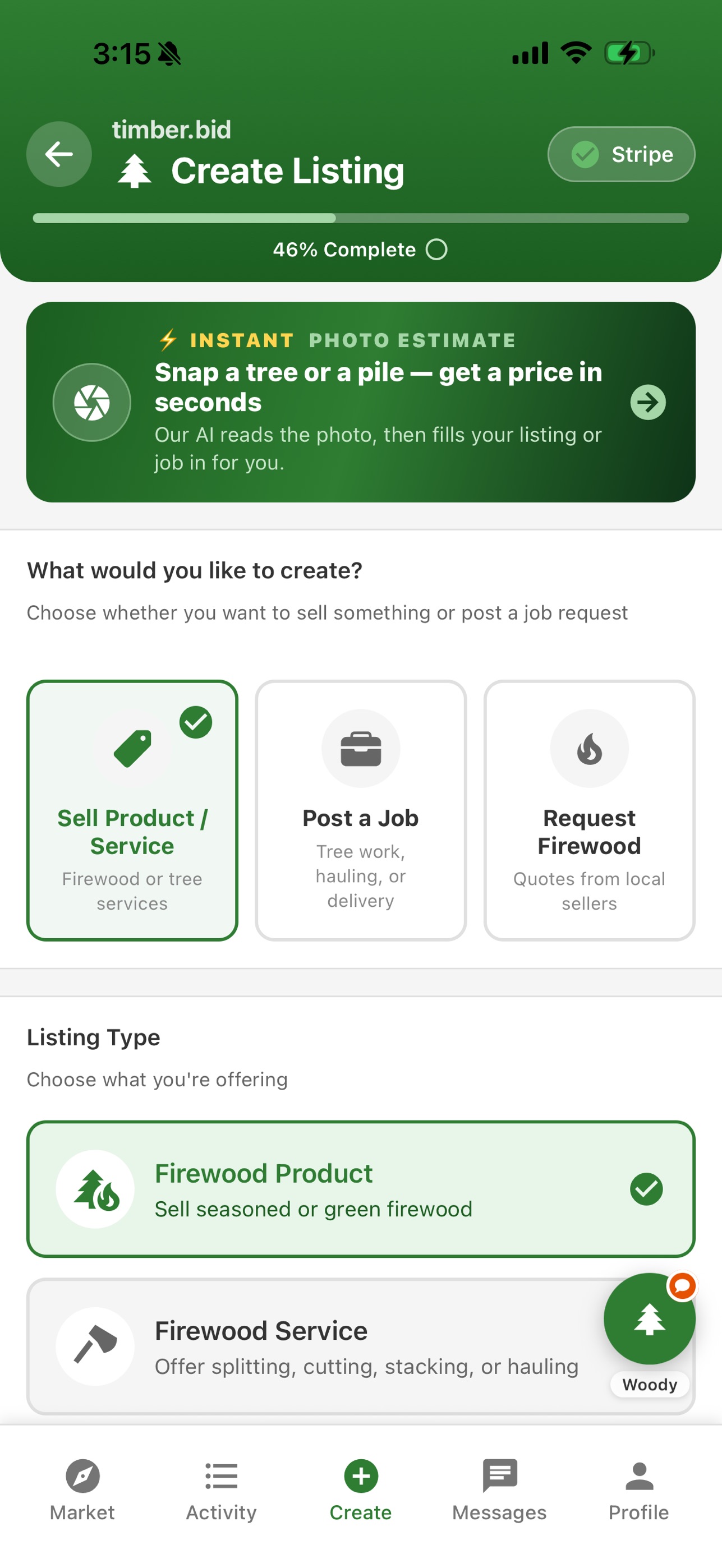 Screenshot 1 of Timber.Bid