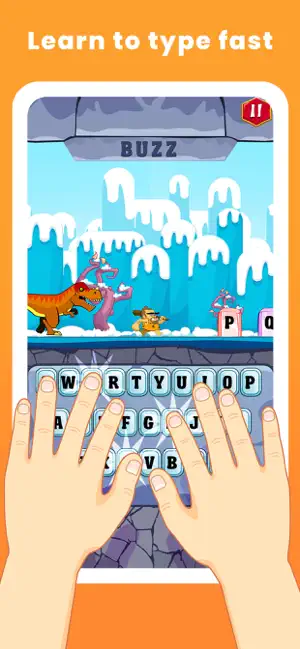 Typing Practice - Dino Hunting screenshot 1