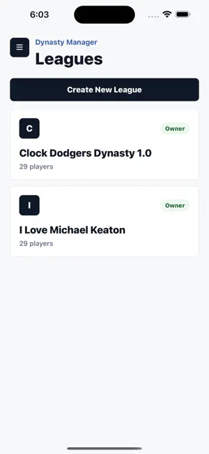 Dynasty Manager screenshot 1