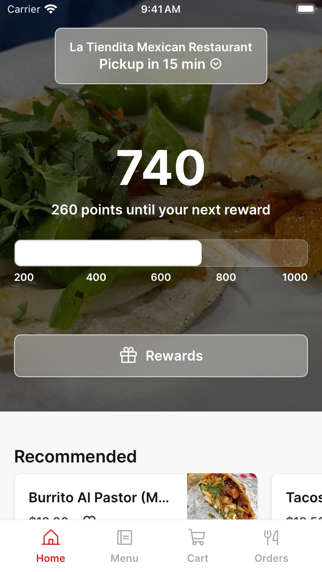 La Tiendita Mexican Restaurant iPhone screenshot 1 - Food & Drink app