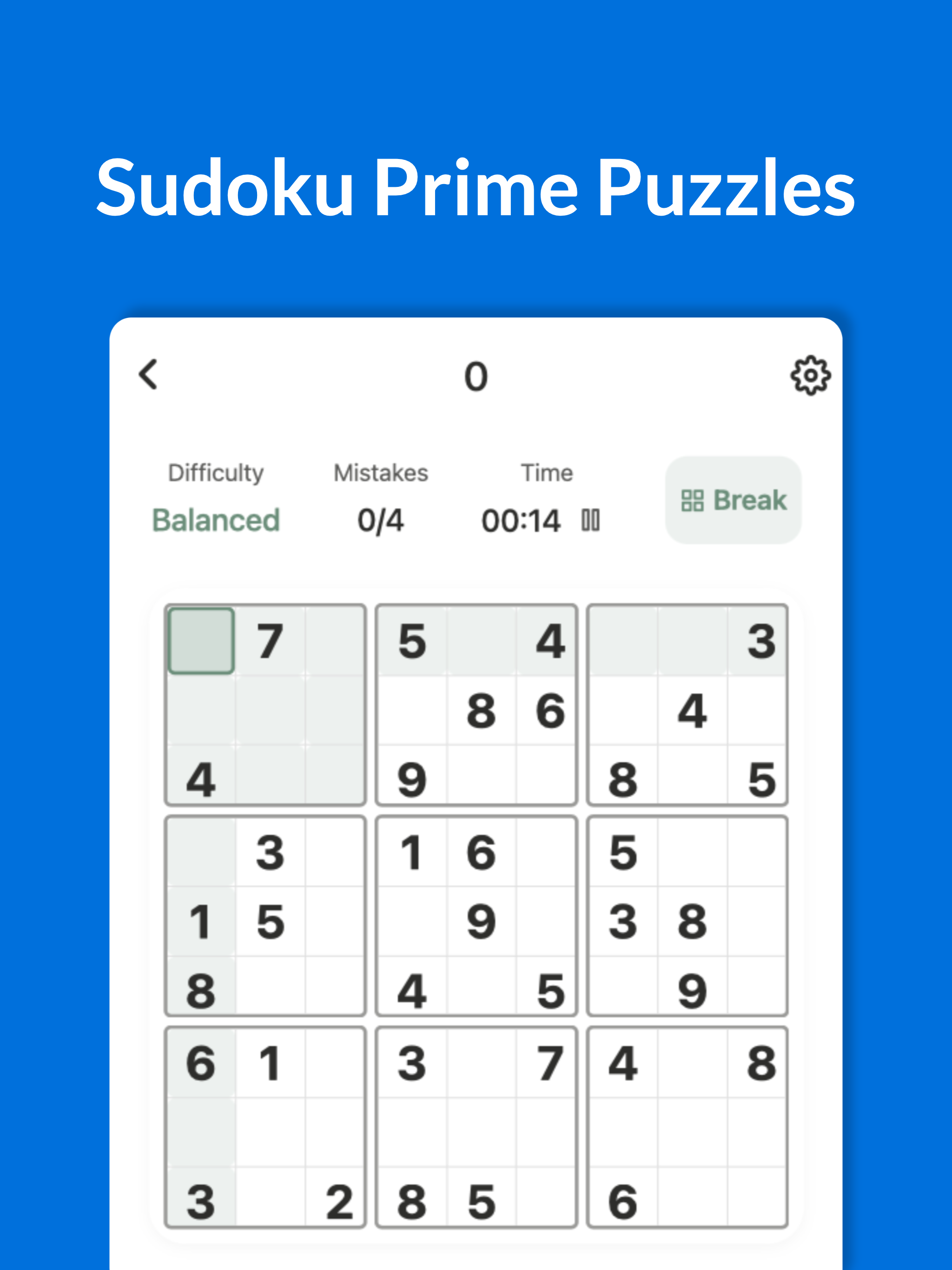Sudoku Prime Puzzles
