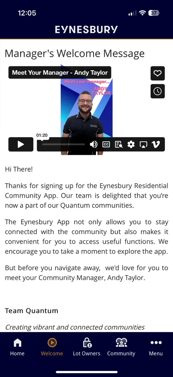Screenshot #2 pour Eynesbury Community App