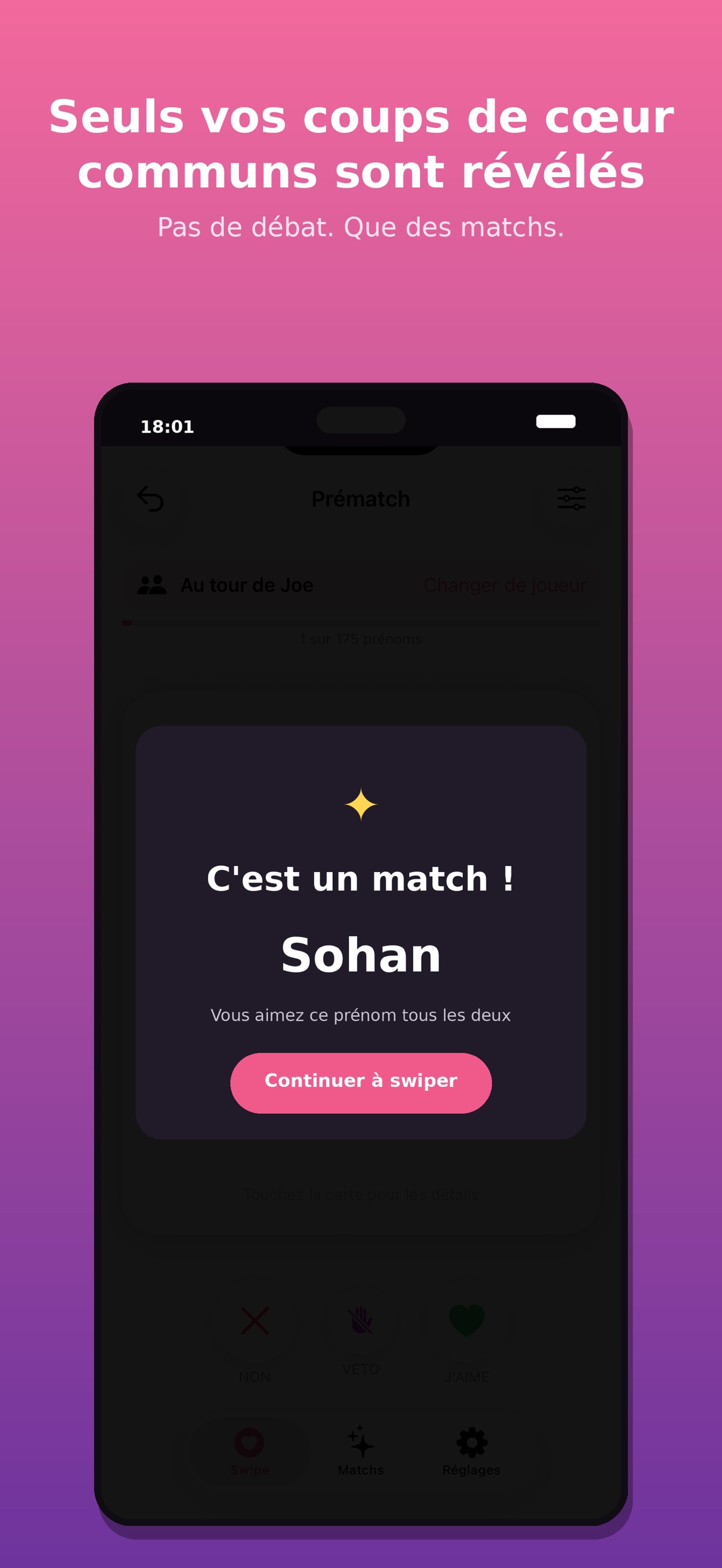 Screenshot 4 of Prématch – Baby Names