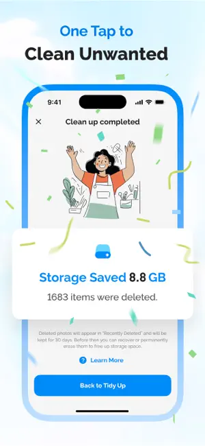 Tidy Up-Phone Storage Cleaner! screenshot 2