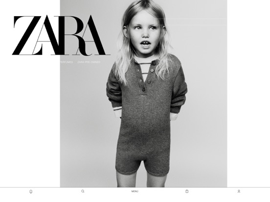 ZARA iPad app afbeelding 1