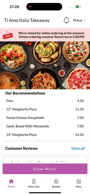 Ti Amo Italia Takeaway screenshot 2