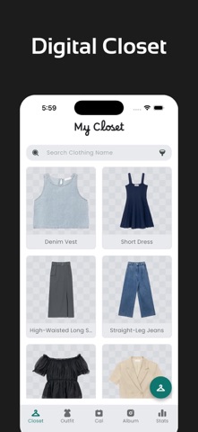 Digital Closet, CloOut screenshot