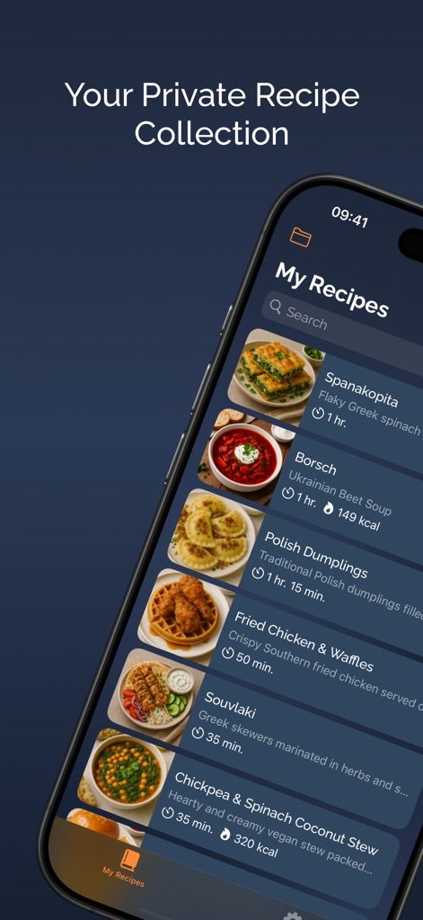 MyRecipes - Recipe Manager - Food & Drink App | MWM