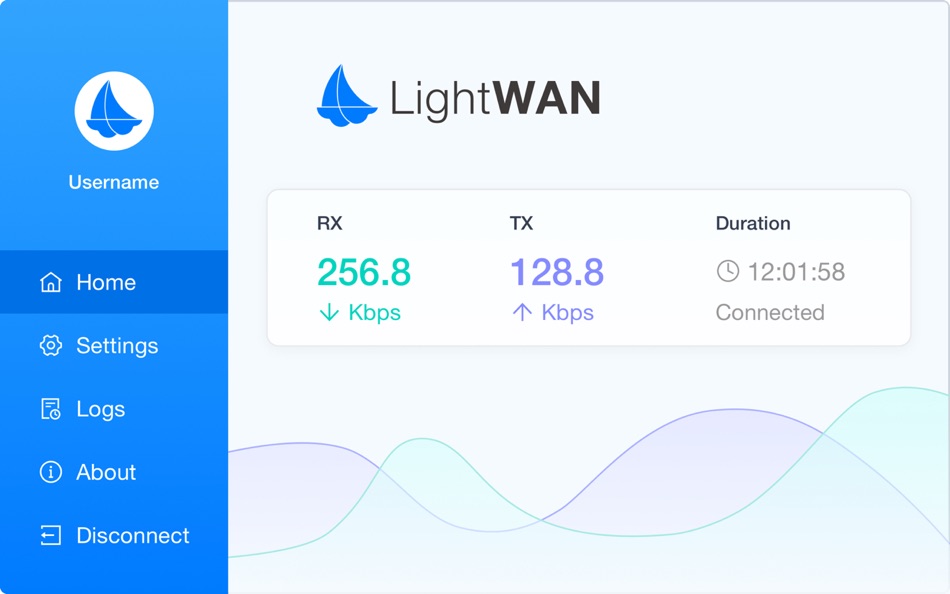 LightWAN (macOS) 由: 北京轻网科技股份有限公司 LightWAN (macOS) 由: 北京轻网科技股份有限公司