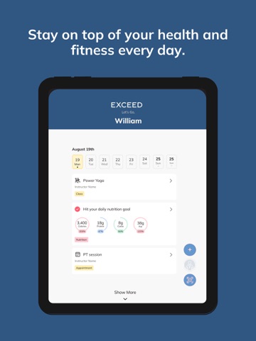 Exceed By Arch Digital iPad screenshot