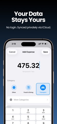 Expense+ Budget Money Tracker iPhone screenshot